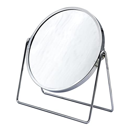 RIDDER Makeup Mirror Cosmetic Mirror Summer Chrome with 5x Magnification Handy Modern