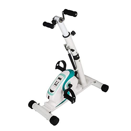 LUNEZY Electronic Physical Therapy Rehab Bike Trainer Exerciser Cycle Arm Leg Pedal Exerciser Bike Health Recovery Pedal Exerciser with Remote Co
