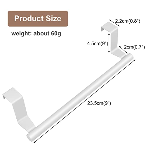 Kitchen Towel Holder, Over Door Towel Bar, Over the Cabinet Towel Rail Over The Door Tea Towel Holder Towel Rack No Drilling, Anti-Slip Scratch-P