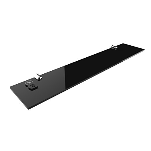 Expression Products Straight Acrylic Safety Shelf 500mm x100mm, Bathroom, Bedroom, Office, Free Trolley Token Material Sample Included per Shipme