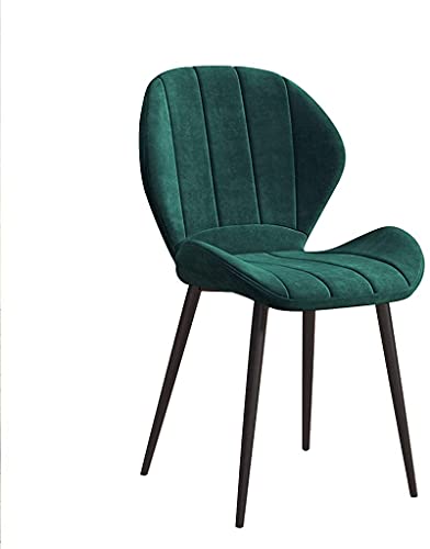 Dining Chairs Velvet Seat and Backrest with Sturdy Metal Legs for Kitchen Dining Room Lounge (Color : Style 6, Size : Black chair legs)