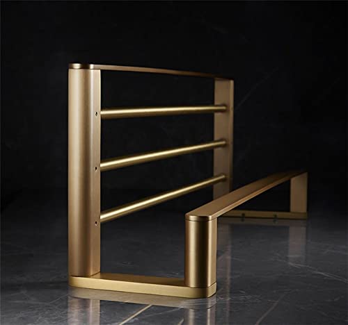 HIGOH Towel Racks, Bathroom Towel Rack Wall Mounted Towel Holder,Bathroom Accessory Brass Brushed Shelf,Towel Rack Towel Bar Towel Holder Bath Ha