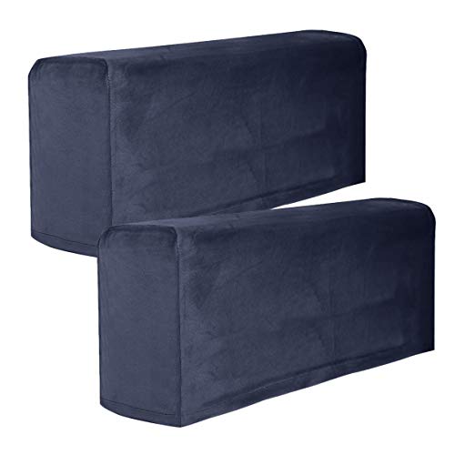 LIOOBO 2Pcs Couch Sofa Armrest Covers Stretch Sofa Slipcover Furniture Protector Armchair Armrest Protective Cover Sleeve for Recliner Sofa Beige