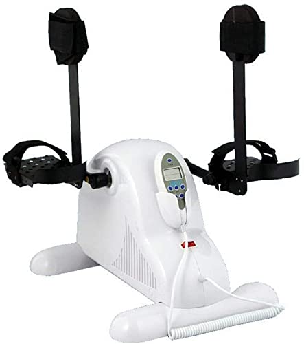 LUNEZY Electric Pedal Exerciser Portable Mini Exercise Bike Rehabilitation Machine Hand Arm Knee Leg Exercise Peddling Machine (Color : B) (B)