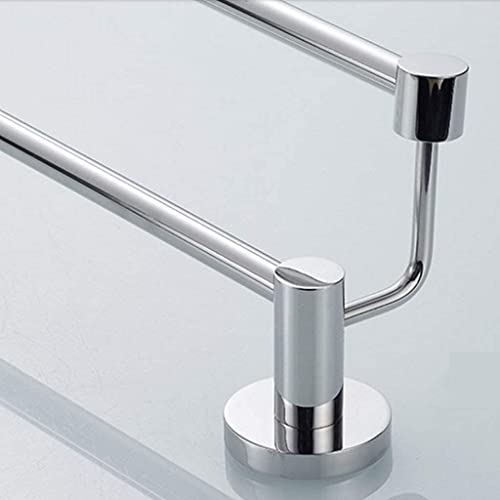 Towel Bar 304 Stainless Steel Towel Rack Double Towel Bracket Lever Towel Rail Wall Hanging Towel Holder for Bathroom Balcony Kitchen Towel Hangi