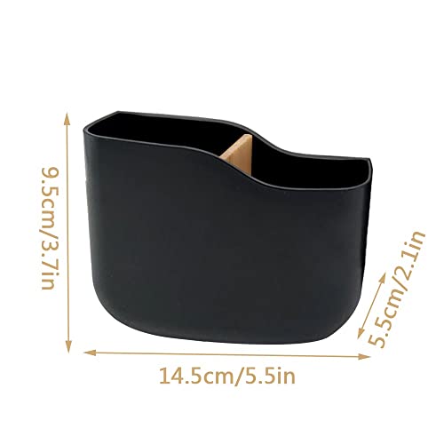 SUNFICON 2 Pack Adhesive Remote Control Holder Wall Mount Media Player Controller Holder Universal TV Remote Organiser Caddy Box Hollow Bottom Ea