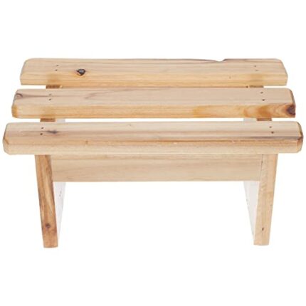 Zerodeko Shower Chair Shower Stool Shower Bench Spa Stool Wood Foot Rest Shaving Stool for Bathroom Living Room Bedroom Sauna Supplies Foot Rest