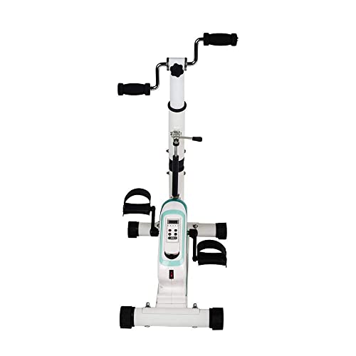 LUNEZY Electronic Physical Therapy Rehab Bike Trainer Exerciser Cycle Arm Leg Pedal Exerciser Bike Health Recovery Pedal Exerciser with Remote Co
