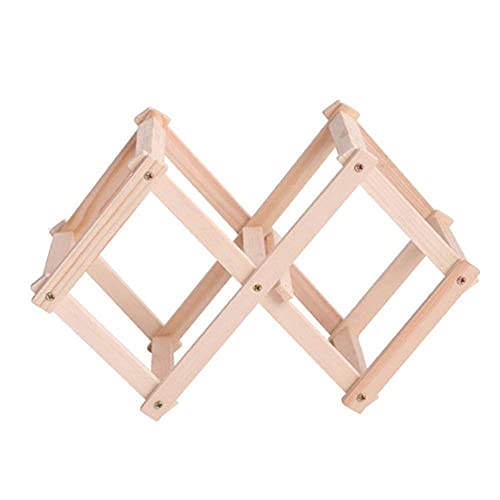 NEOCHY Folding Wine Rack Holder Wine Rack Organizer Classical Kitchen Bar Counter Wine Stand Display Shelf