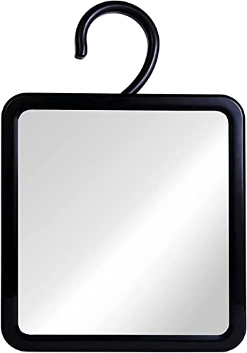 MIRRORVANA Fogless Shower Mirror for Shaving with Hook for Hanging and Anti Fog Shatterproof Surface - Fill Back Chamber/Reservoir with Hot Water
