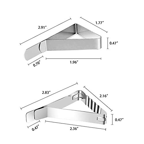 Lunji 8pcs Table Cloth Clips for Outside Table, Tablecloth Clips for Outdoor Tables, Stainless Steel Clips for Garden Weddings Restaurant Picnics