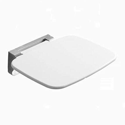 WANGZI Adult Folding Shoe Changing Stool Wall-Mounted Wall Shower Stool Elderly Bath Stool Bathroom Shower Shower Chair,White