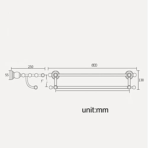 HIGOH Towel Racks,Bathroom Towel Rack Wall Mounted Towel Holder,Bathroom Accessories and Towel Holder,Towel Bar,Towel Rack,Bathroom Hardware