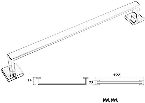 KNOXC Towel Racks,Towel Bar Towel Bar Wall Mounted Towel Rail Polished Finish for Bathroom or Kitchen Towel Rack