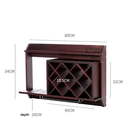 NEOCHY Modern Minimalist Wall Wine Rack, Wall Decoration Rack Restaurant Hanging Wine Cabinet
