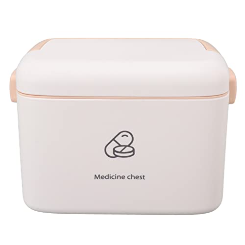 Plastic Medicine Box, Household Medicine Storage Box, Anti-aging, Large Capacity, Sturdy for Hiking and Mountaineering (Type B)