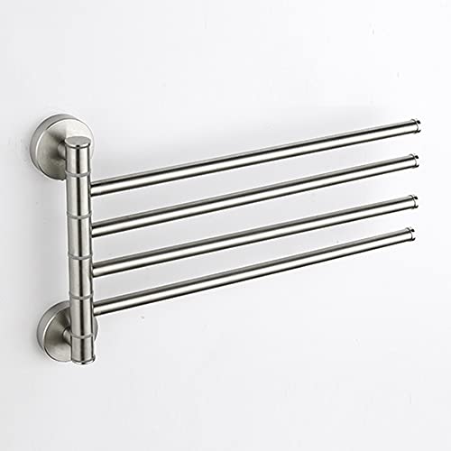 HIGOH Towel Racks,Towel Holder Towel Rail for Bathroom, Household Bathroom Activity Towel Bar, Stainless Steel Rotating Hand Towel Holder, Bathro