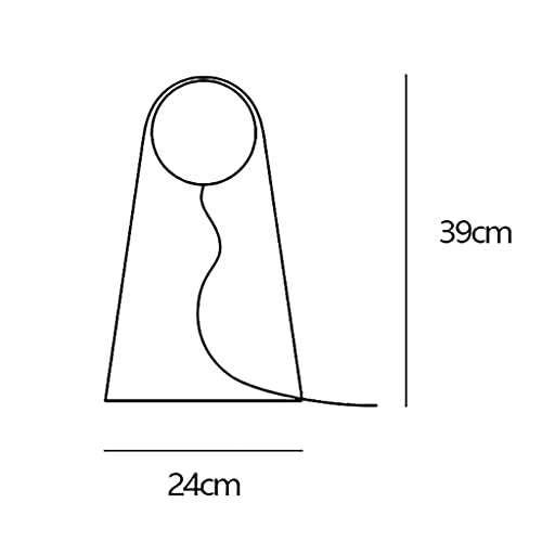 ALREMO HUANGXING - Bedside Table Lamp with Glass Lampshade, Modern Nightstand Desk Lamp, Decorative Desk Lamp for Bedroom, Living Room, Childrens