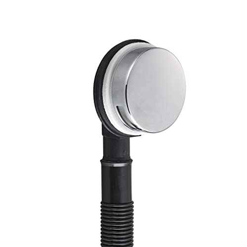 Sandy Beach Brushed Chrome Bath Waste and Overflow Kit: Bath Overflow, Pop Up Bath, Bath Waste and Overflow, Chrome Bath Waste, Bath Overflow Kit