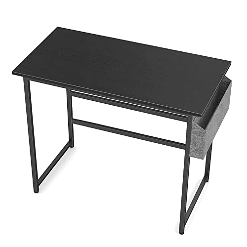 GROSSē Computer Desk 81 cm, Home Office Small Writing Study Desk, Modern Simple Style Laptop Table with Storage Bag, Simple Assembly, Industrial