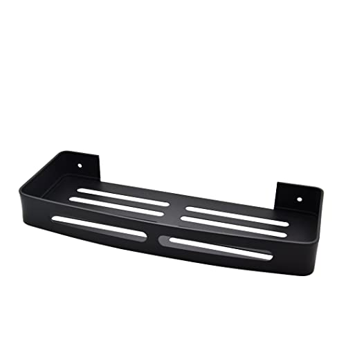 Hoshen Bathroom Storage Rack, Non-Perforated Toilet Wall, Triangle Wall, Bathroom, Space Aaluminum Toilet, Bathroom Storage, Long Black