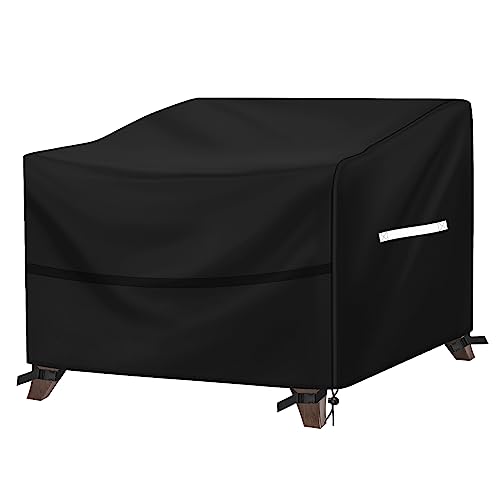 Garden Chair Covers 1PC, Outdoor Seat Covers Waterproof 210D Outdoor Patio Chair Covers Oxford Fabric Garden Furniture Covers for Lawn Sofa Chair