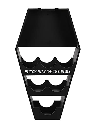 Gothic/Horror/Vampire/Mystic - Coffin Wine & Glasses Shelf/Rack/Holder