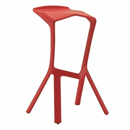 SDFGH Bar Stool Chairs High Chair Simple Wrought Iron Bar Chair Gold Stool Dining Chair Nordic Pub Accessories Leisure (Color : Black-Soul Eater1