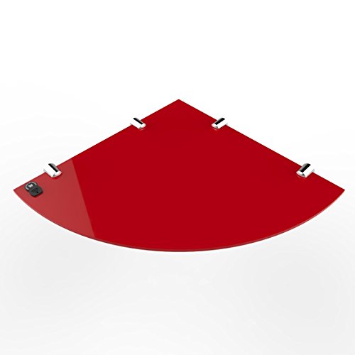 Expression Products Two Large Acrylic Corner Shelves 300mm approx 12", Free Trolley Token Material Sample Included per Shipment, Black