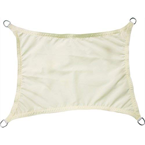 Greenbay Anti-UV Sun Shade Sail Garden Patio Yard Party Sunscreen Canopy 98% UV Block Rectangle Cream 5x4m