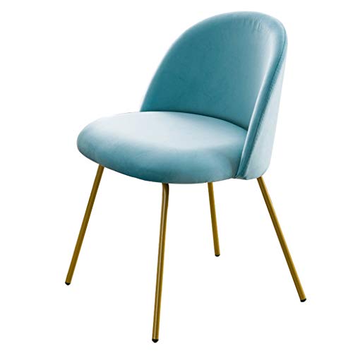 Modern Kitchen Dining Room Chairs Velvet Dining Chair Soft Seat And Back Velvet Living Room Chairs with Sturdy Metal Legs Kitchen Chairs (Color :
