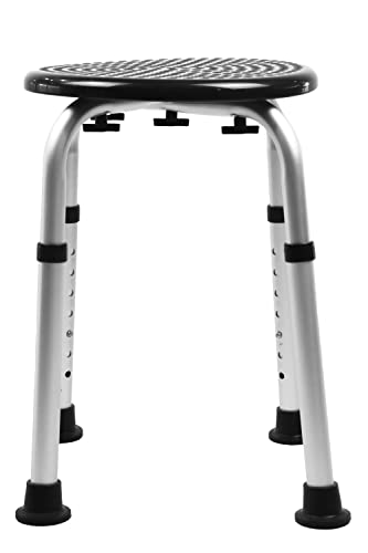 PEPE - Round Shower Stools for Elderly, Bath Seats for Adults, Disabled Bathroom Chairs and Stools, Non Slip Shower Seat Adjustable, Bath Stools