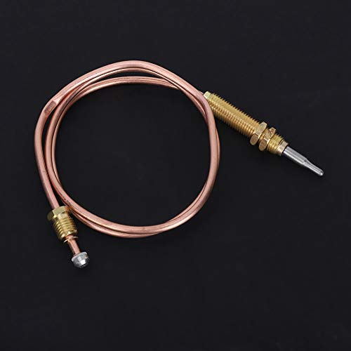 DEWIN Thermocouple, Gas Thermocouple M8 Thread Heating Gas Thermocouple Probe 600mm for Fireplace BBQ Grill Accessories