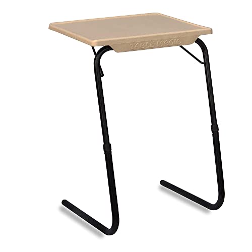 OAK N' OAK BUNNY BEAR ® TABLE-WHITE | Adjustable Multi Position Portable Folding Table Mate for Bed Trey, Work, Watch TV, Dining, Study, Outdoor