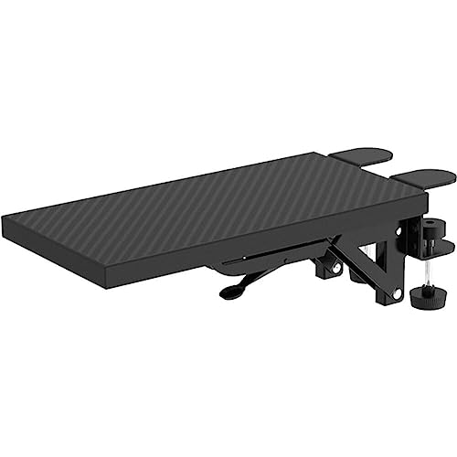 Luxylei Computer Arm Support Ergonomic Adjustable Desk Armrest Sturdy Mouse Arm Support Computer Desktop Extender for Home Office