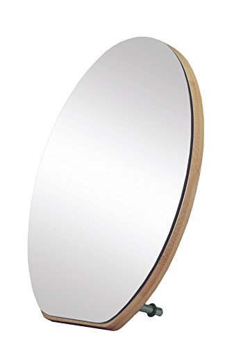 Kleine Wolke Clever Cosmetic Mirror, Bamboo, Natural, 1.5 x 15 x 21 cm