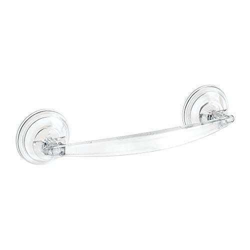 InterDesign 52620Power Lock Suction Bathroom Towel Bar - Clear,11.2" x 5.65" x 2.35"