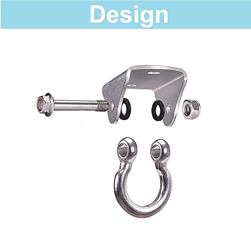 MIN-XL Heavy Duty Swing Hangers, Stainless Steel Swing Hook for Ceiling Wooden Porch, Gym Yoga Suspension Hooks, 450KG Capacity