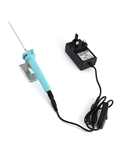 QWORK® Electric Foam Cutter,10CM Hot Wire Cutting Pen,100-240V/15W Polystyrene Cutter Kit