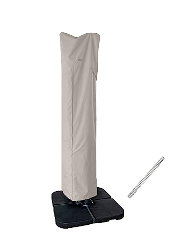 Garden Balsam Patio Umbrella Cover for 9ft to 11ft Offset Umbrella, Water Resistant, Curved Cantilever and Straight Pole Parasol Outdoor Umbrella