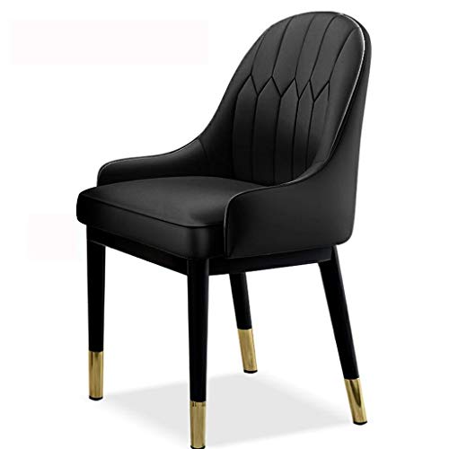 Modern Kitchen Dining Room Chairs Dining Chairs Water Proof Leather Side Chair With Metal Legs Kitchen Living Room Lounge Counter Chairs (Color :