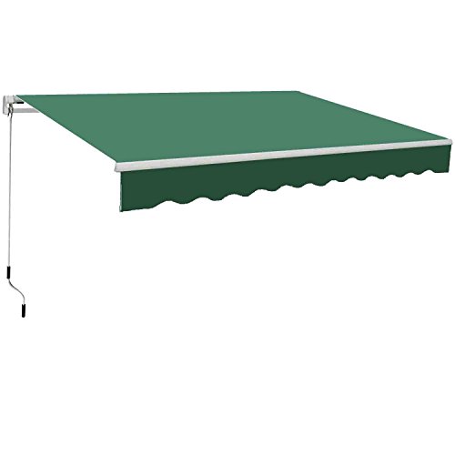 Greenbay Green Garden Patio Awning Canopy Sun Shade Shelter Replacement Fabric - 4M x 3M