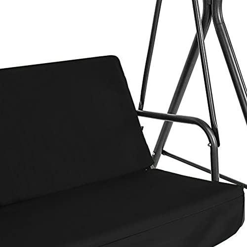 KENANLAN Rocking Cushion Se, Outdoor Patio Swing Cushion 3 Seater Rocking Chair Cushion, Swing Seat Pad, Waterproof Cover, Swings, Canopy (coffee