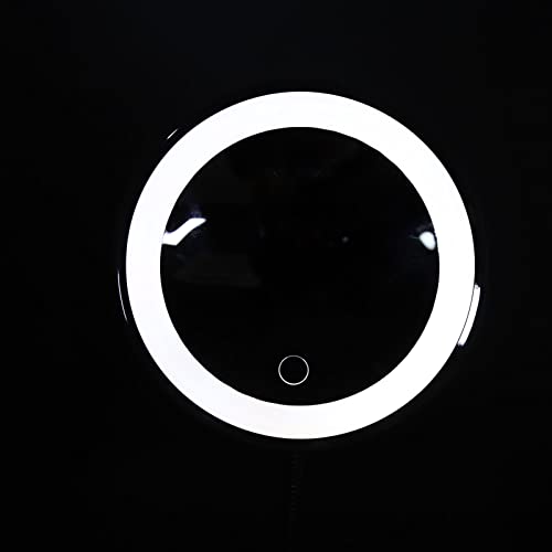 LED Makeup Magnifying Glass, Home Makeup Mirror Magnifying Suction Cup Design for Detailed Makeup