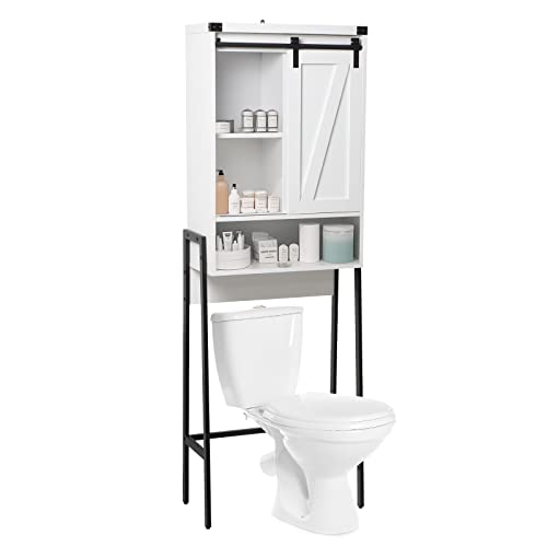Homajor Over The Toilet Storage Cabinet,Over Toilet Bathroom Organizer,Above Toilet Storage Cabinet,Bathroom Storage Cabinet Over Toilet,with Adj