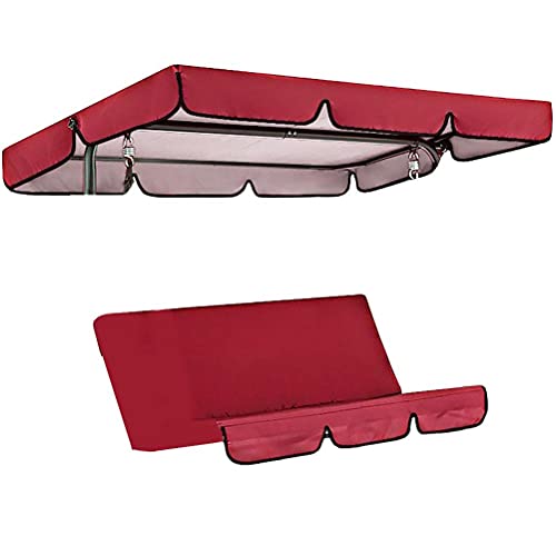 KENANLAN 3 Seater Swing Seat Garden Swing Bench Replacement Roof for 3 Seater Garden Swing,