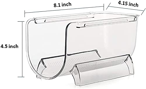 MSYU Plastic Free-Standing Water Bottle and Wine Rack Storage Organizer for Kitchen Countertops, Table Top, Pantry, Fridge - Stackable, Each Rack