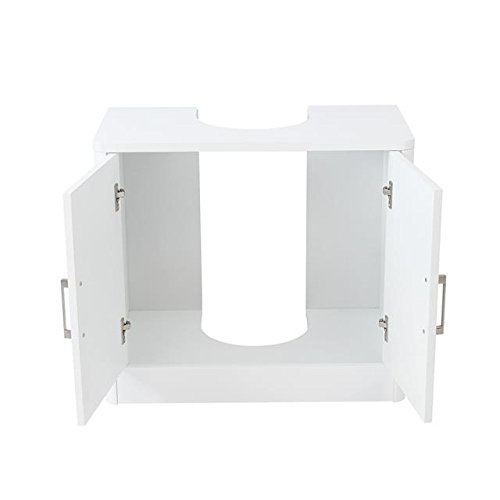 House & Homestyle Under Sink Unit, White, H 54cm x W 60cm x D 30cm