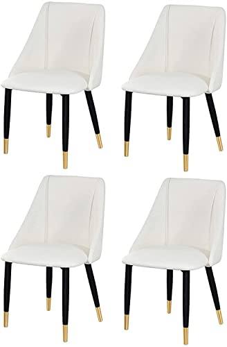 dining chair Office Reception Chairs Business Dining Chairs Set Kitchen Dining Chairs Set of 4 Matte Leather Upholstered Accent Chairs Modern Liv