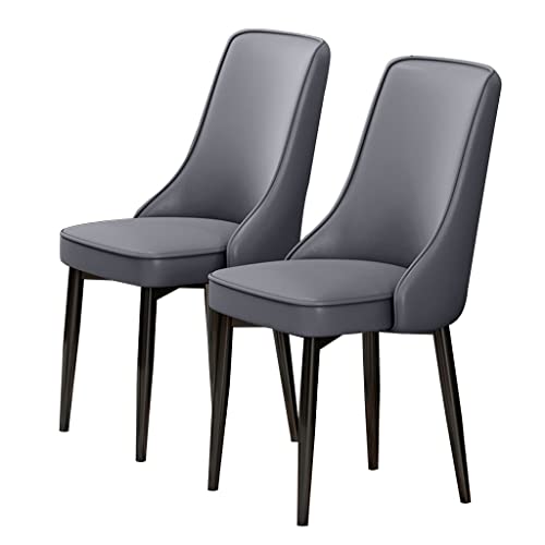 Kitchen Dining Room Furniture Chairs Kitchen Dining Chairs Set Of 2 Water Proof PU Leather Lounge Chair with Carbon Steel Feet for Living Room Be